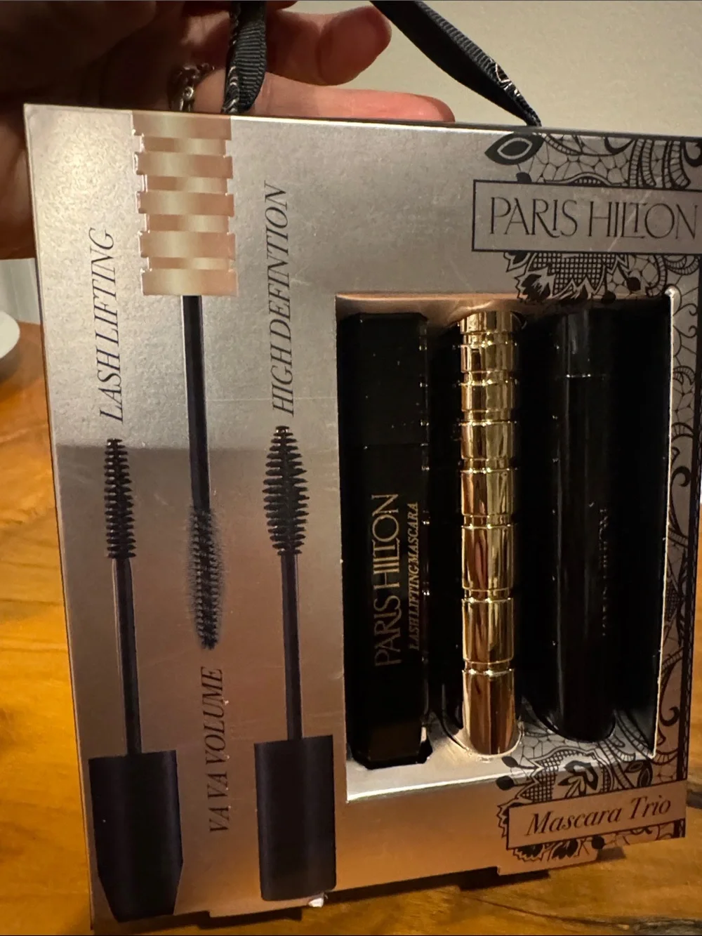 Paris Hilton Mascara Trio — Black & Gold Packaging